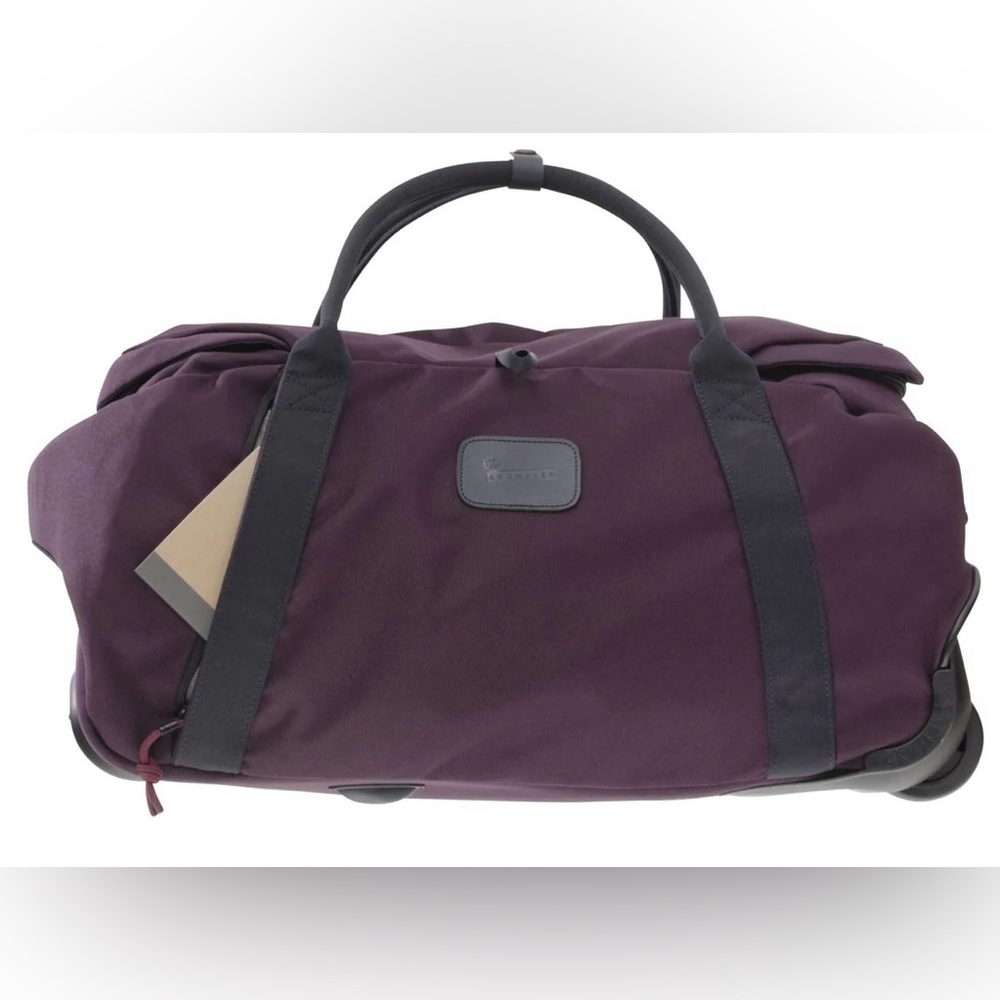 Crumpler The Spring Peeper 21 Rolling Duffel Bag Plum Purple Travel Carryon Bag